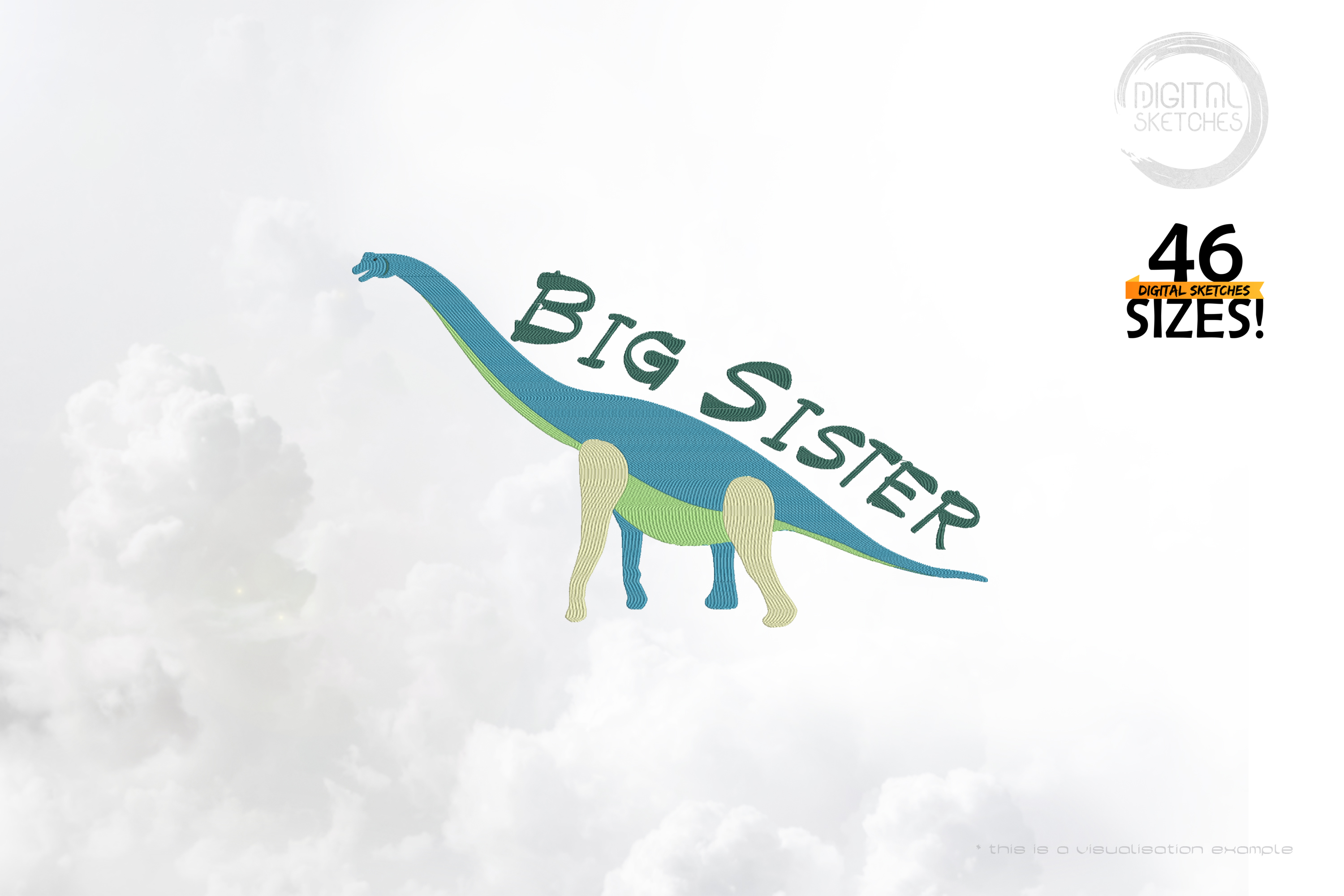 Dinosaur Brachiosaurus Big Sister