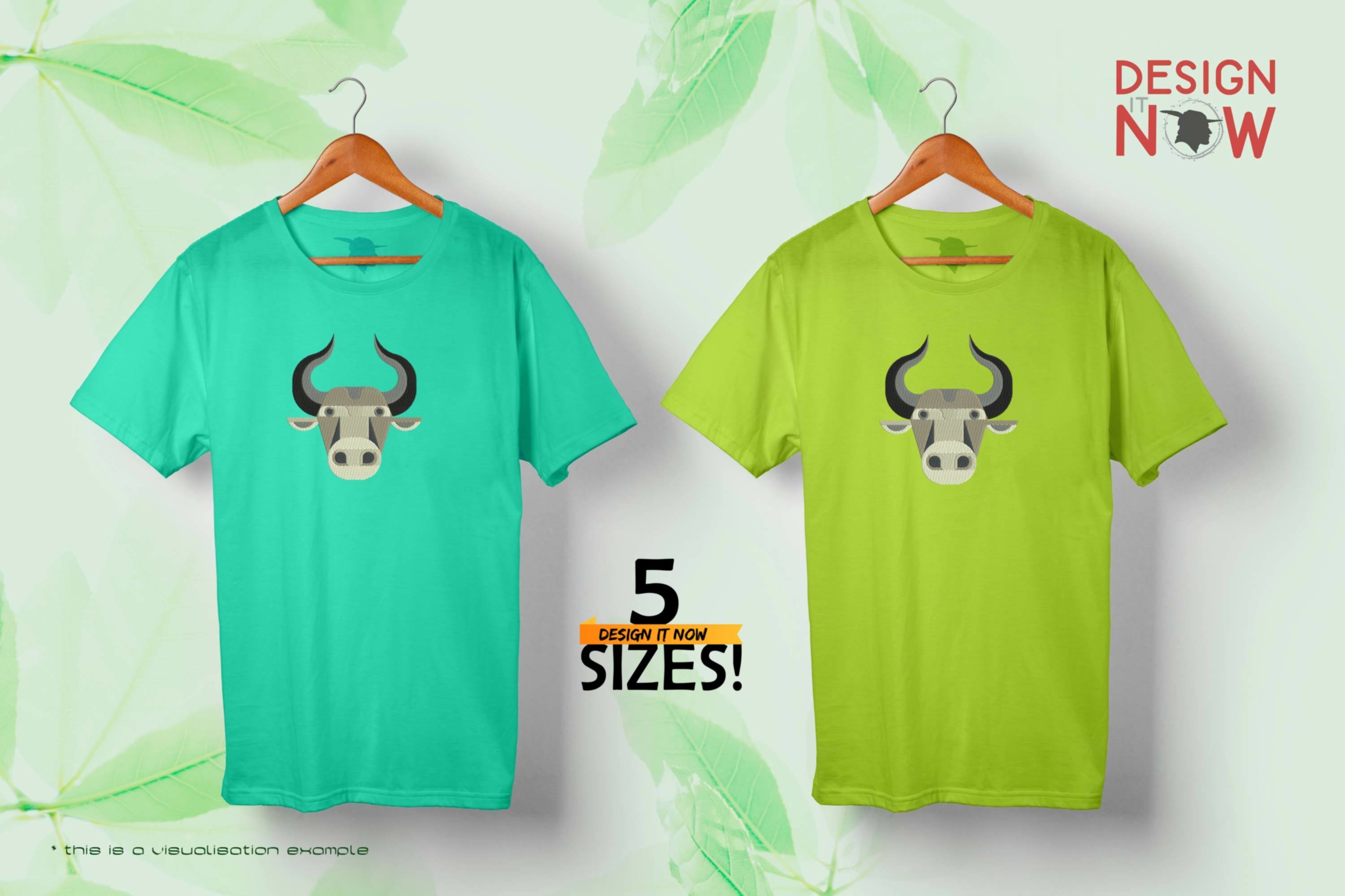 Bull Head Geometric 