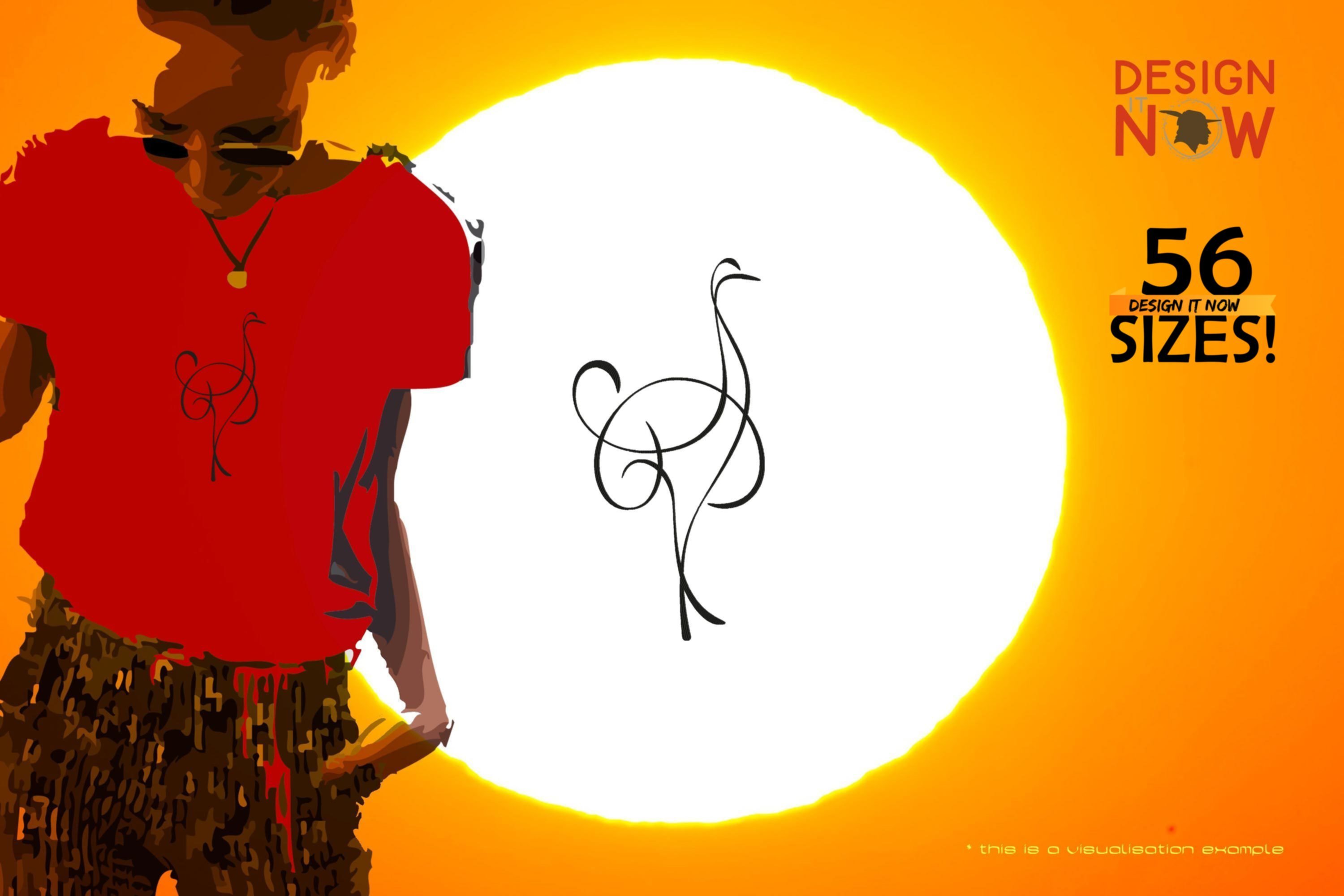 Bird Line Art IX