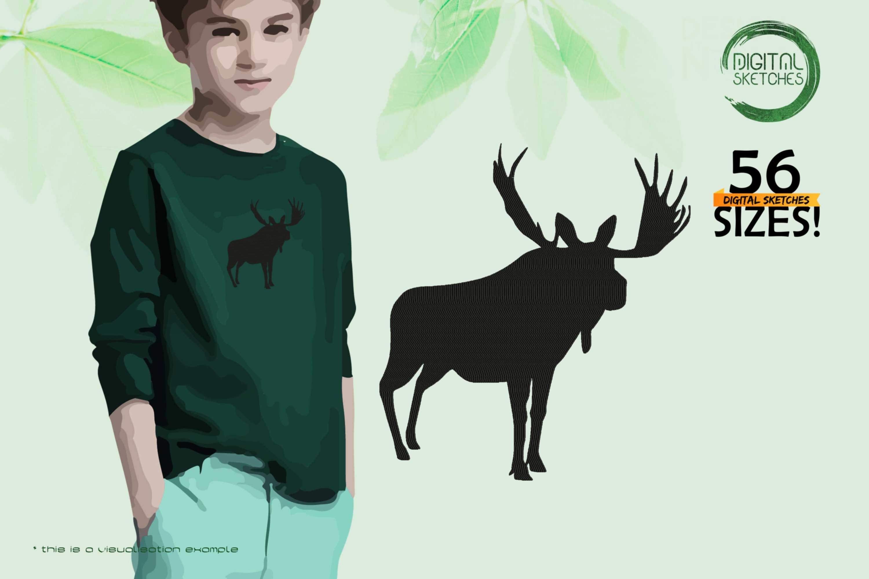 Elk Deer Silhouette