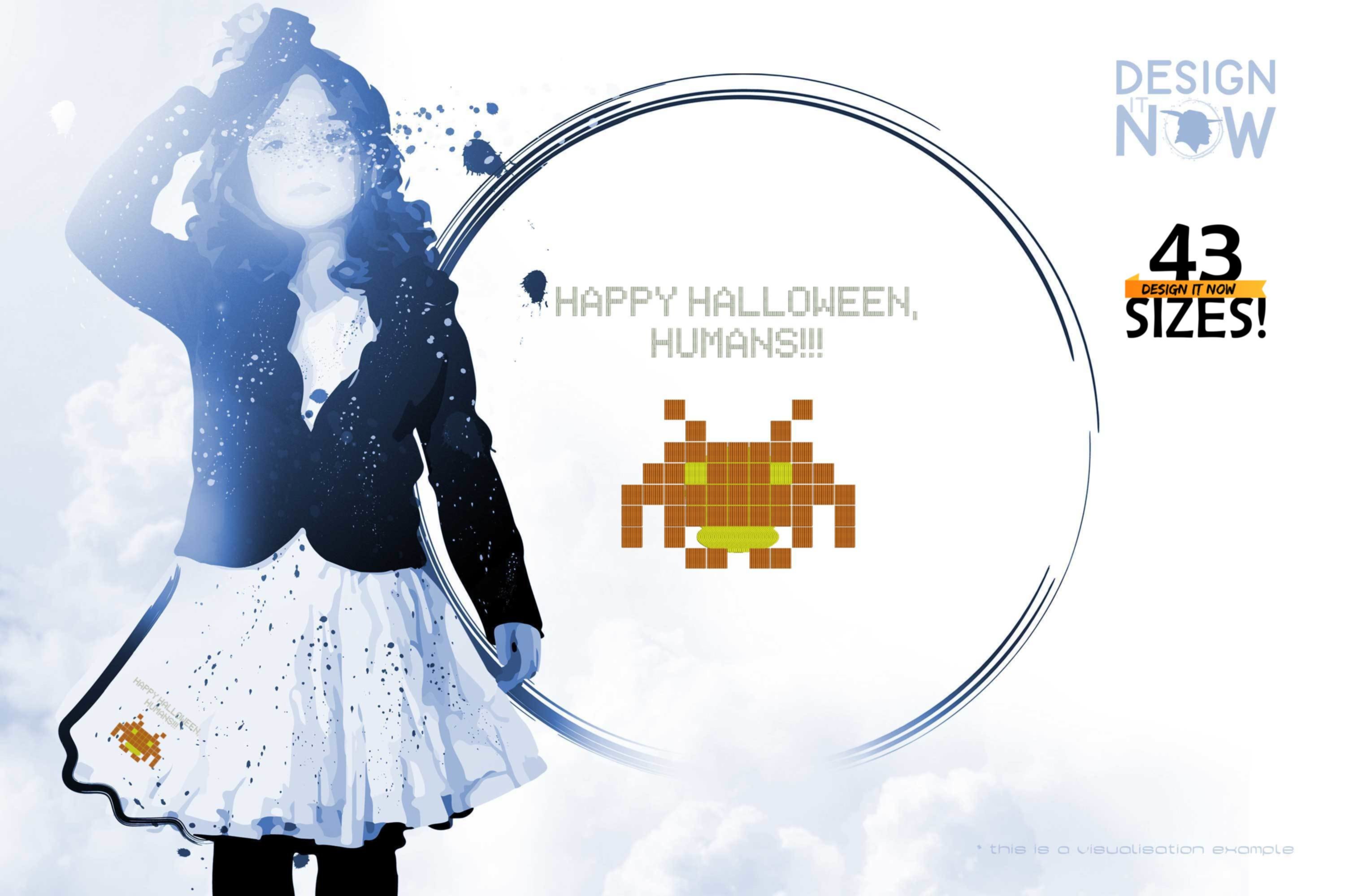 Happy Halloween Pixel Art