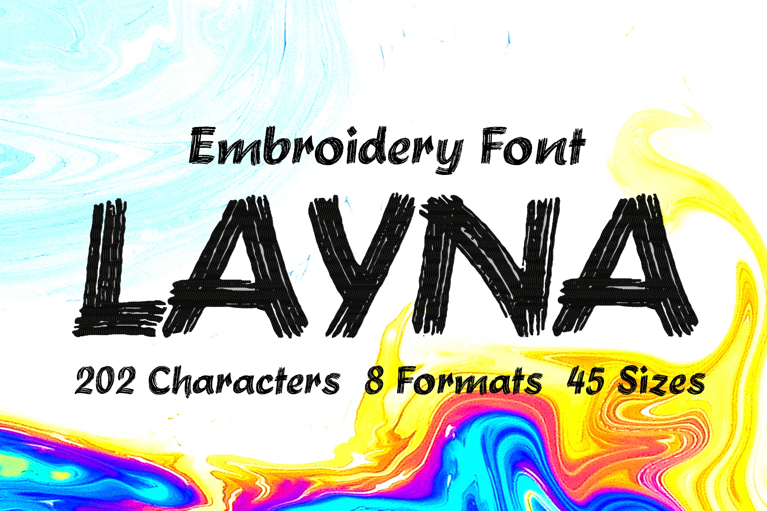 Layna Brush Traces Font