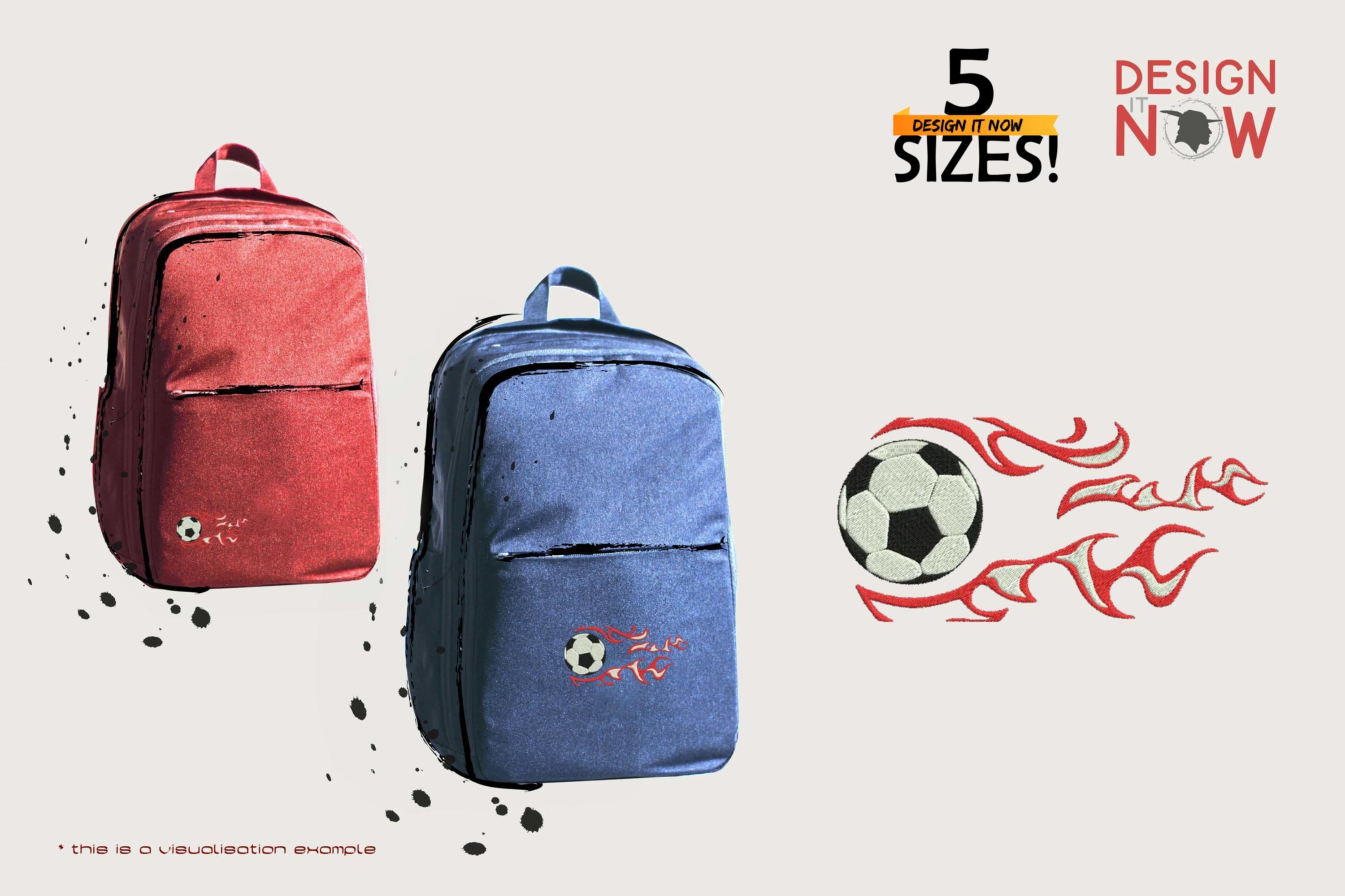 Soccer Ball Fire Flames