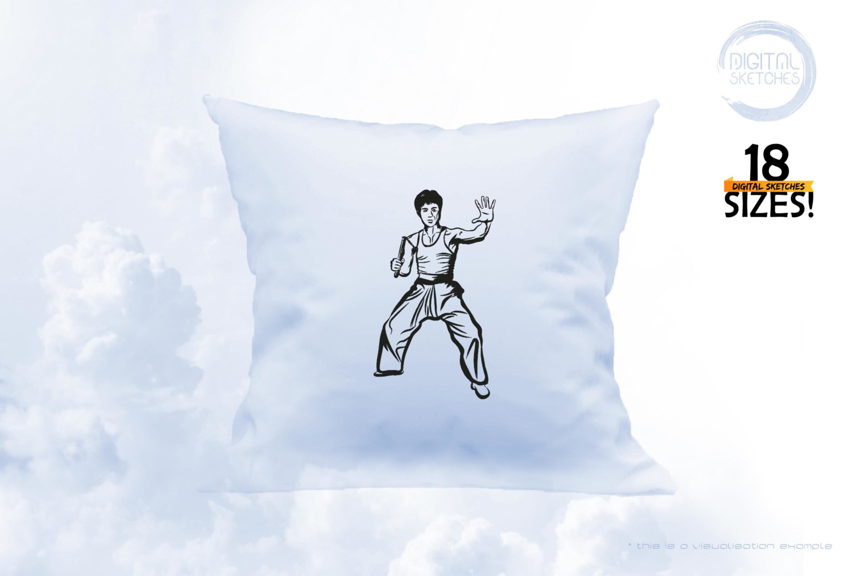 Tribute To Martial Artist Lee Jun-fan aka Bruce Lee (Sketch)