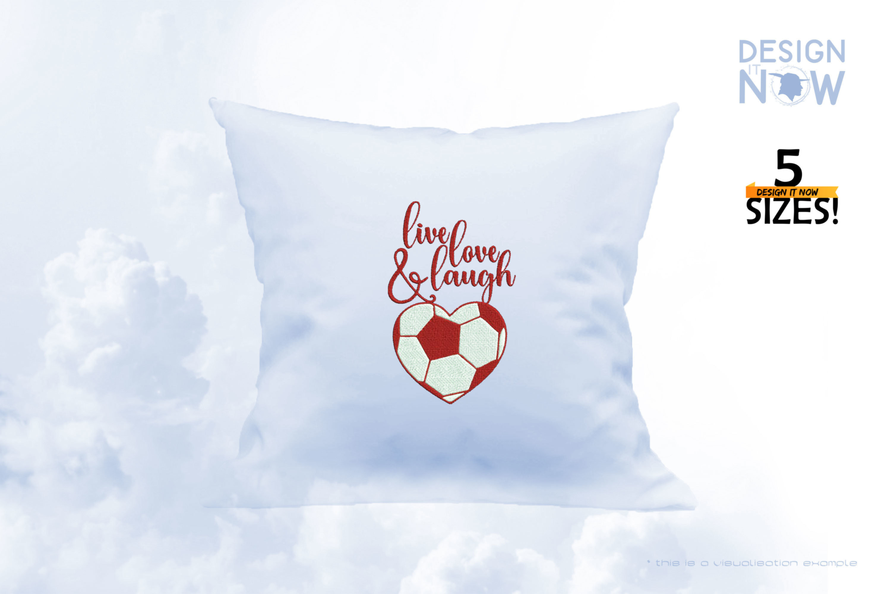 Soccer Ball Heart Live Love Laugh