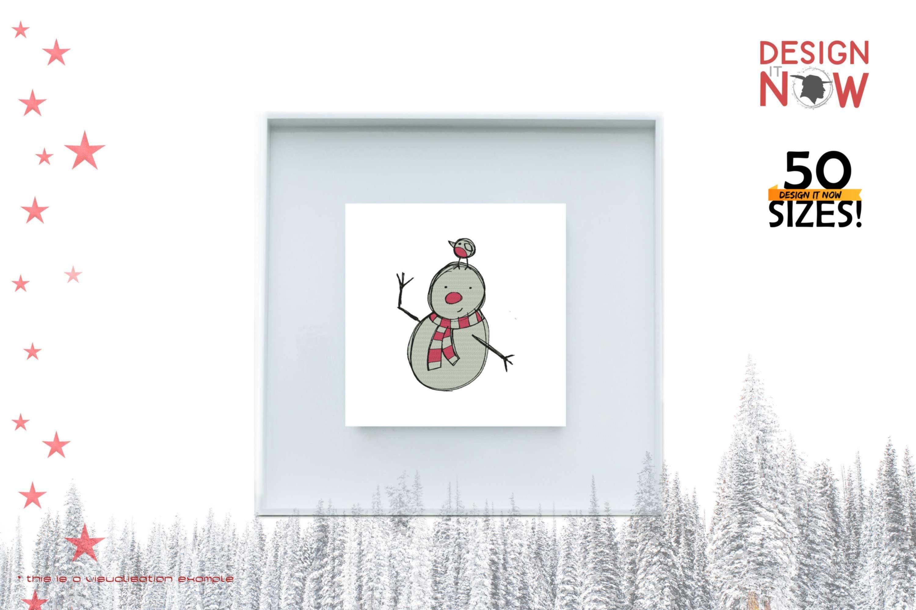 Friendly Snowman Winter Symbol