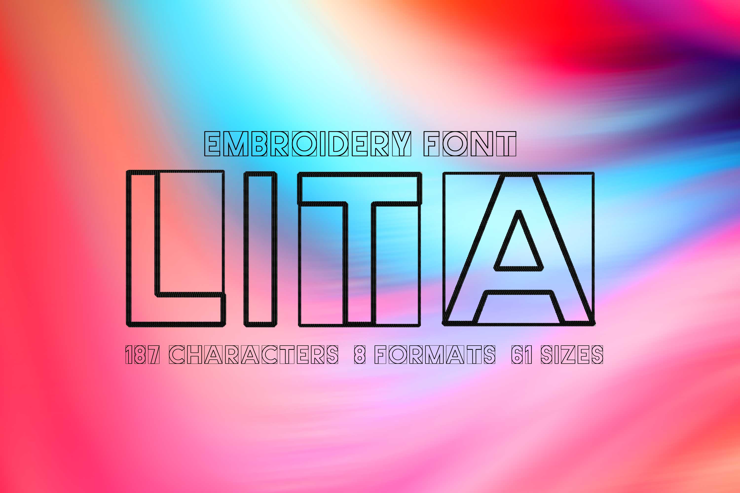 Lita Geometry Outlined Font