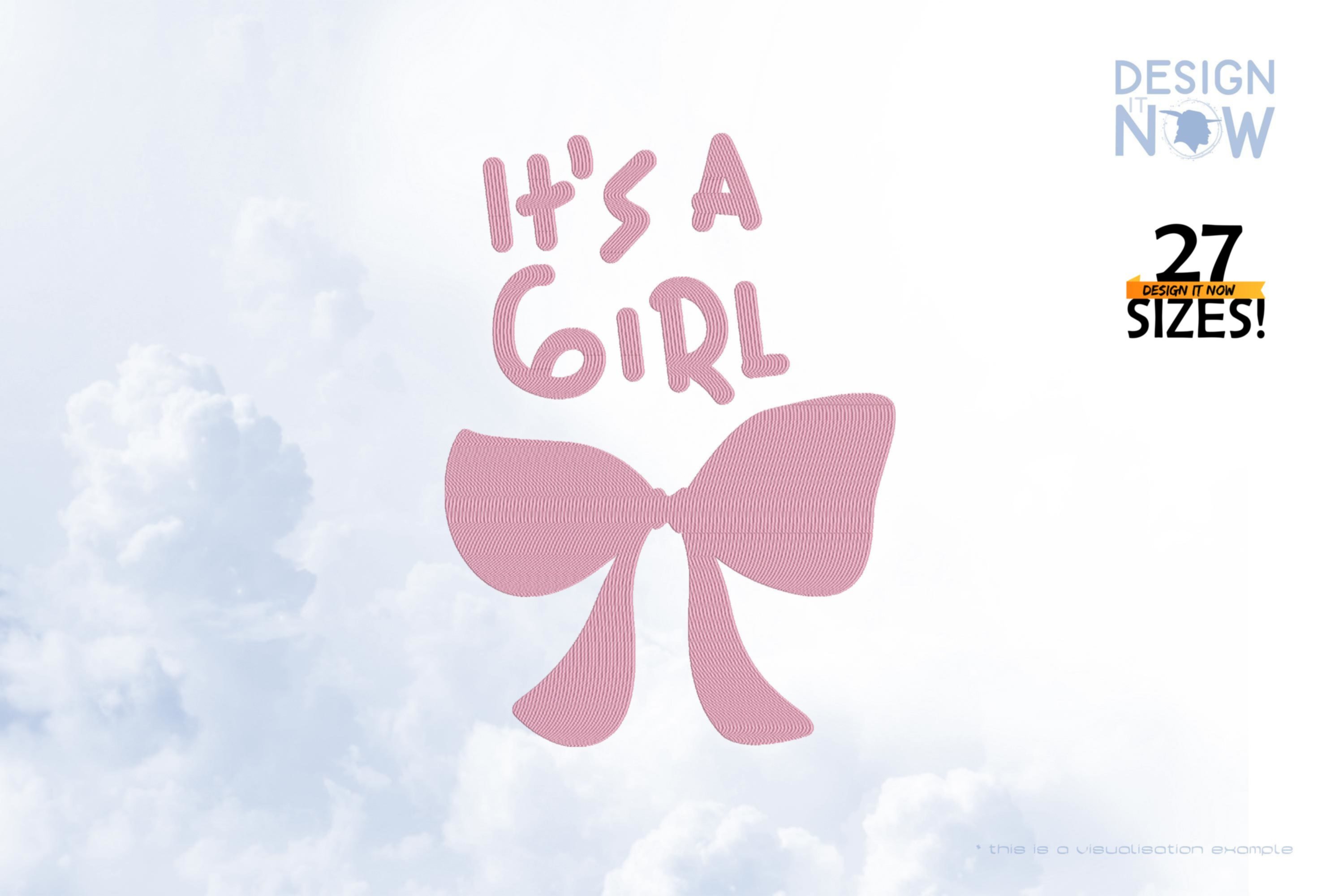 It's A Girl Bow