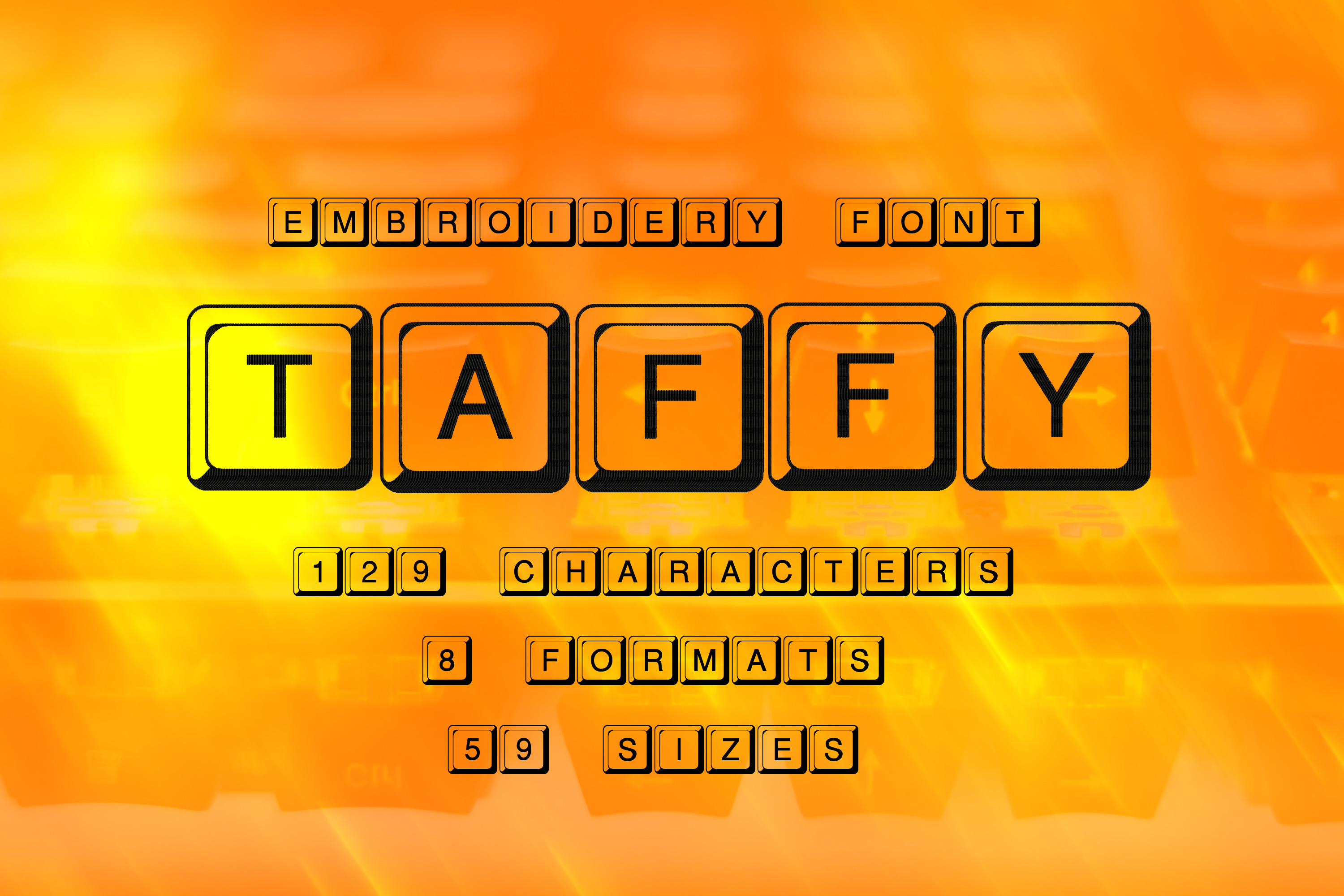 Taffy Keyboard Letter Style