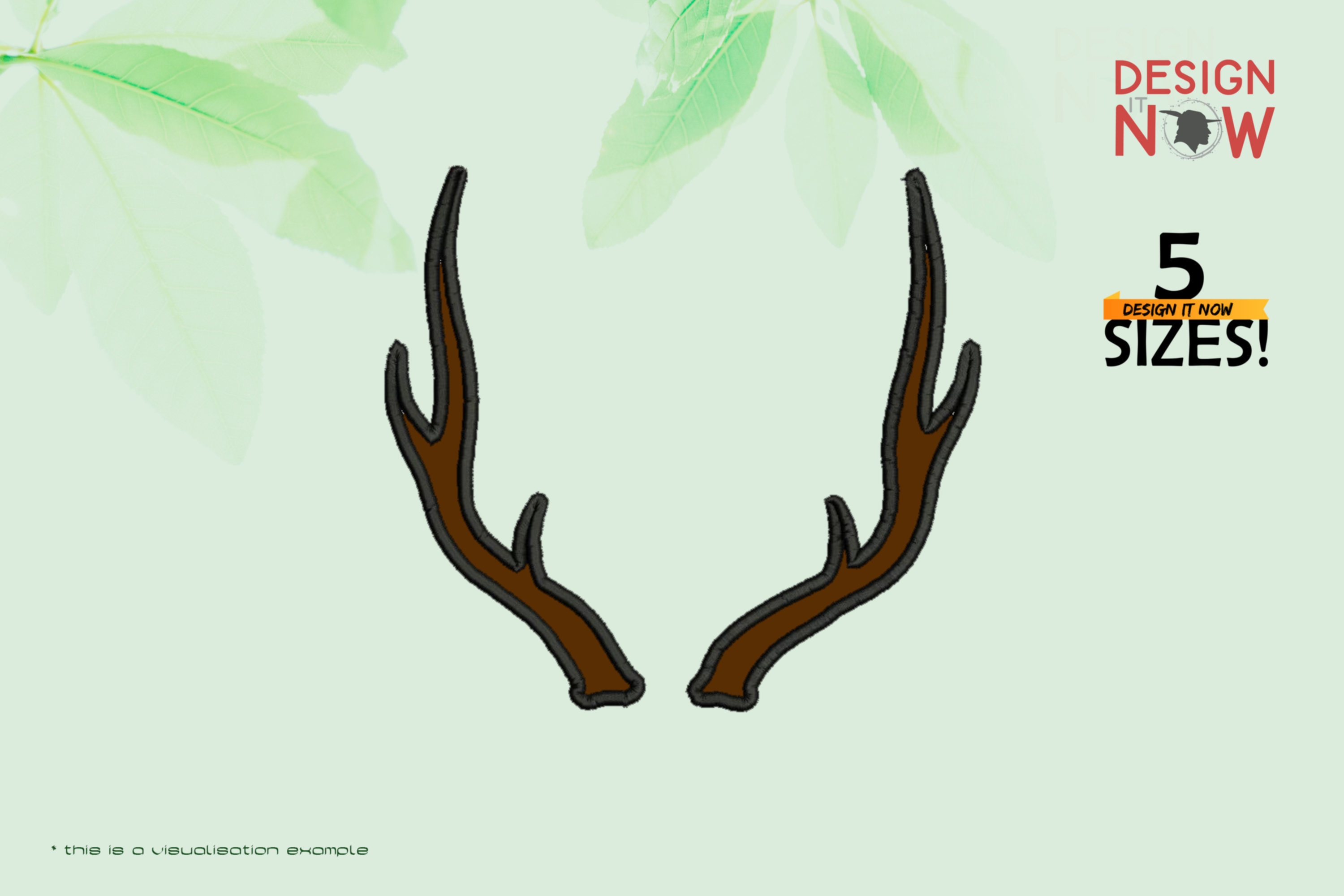 Deer Antlers Applique II