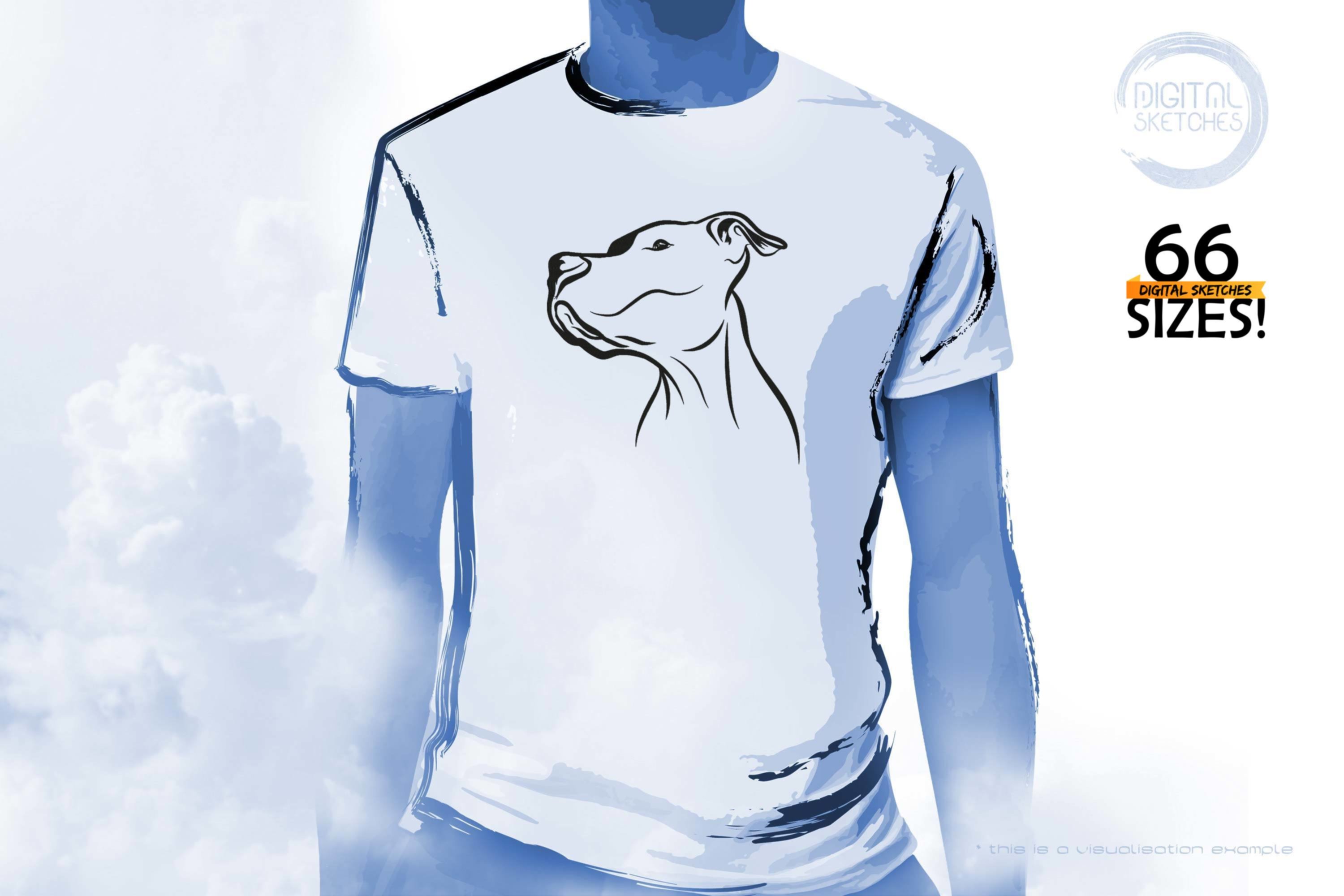 Dog American Staffordshire Terrier Sketch