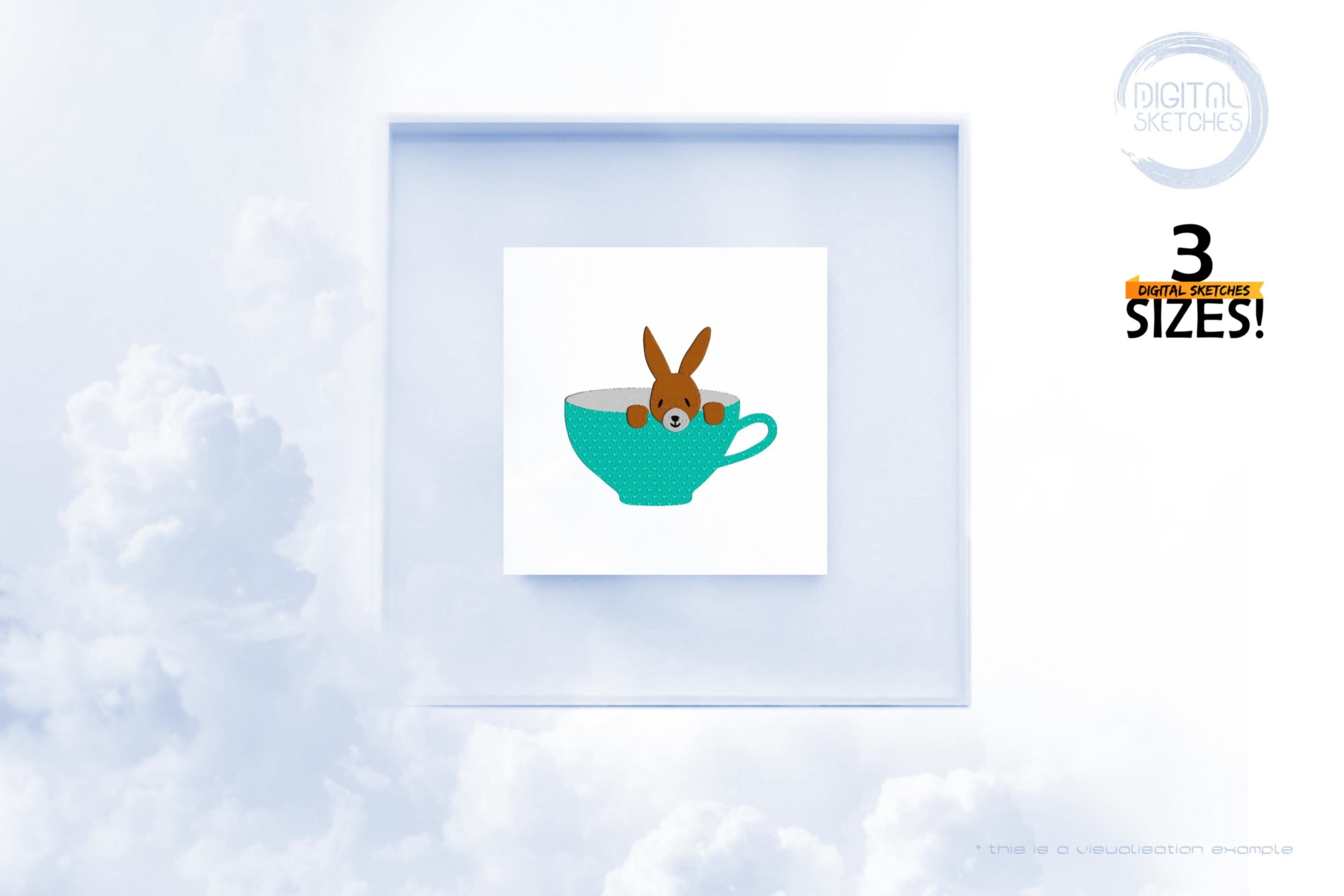 Baby Bunny In The Cup