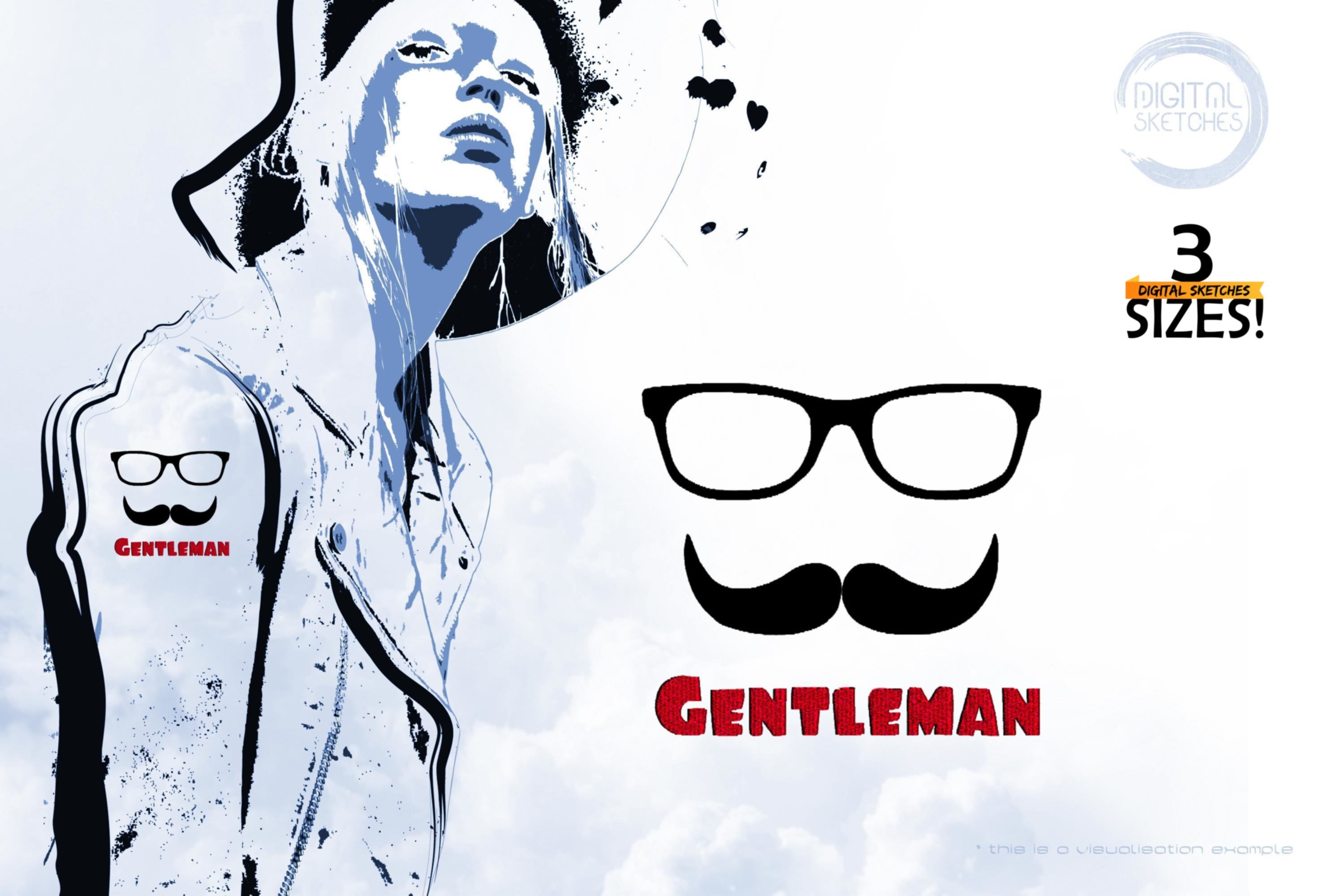 Mustache Beard Gentleman