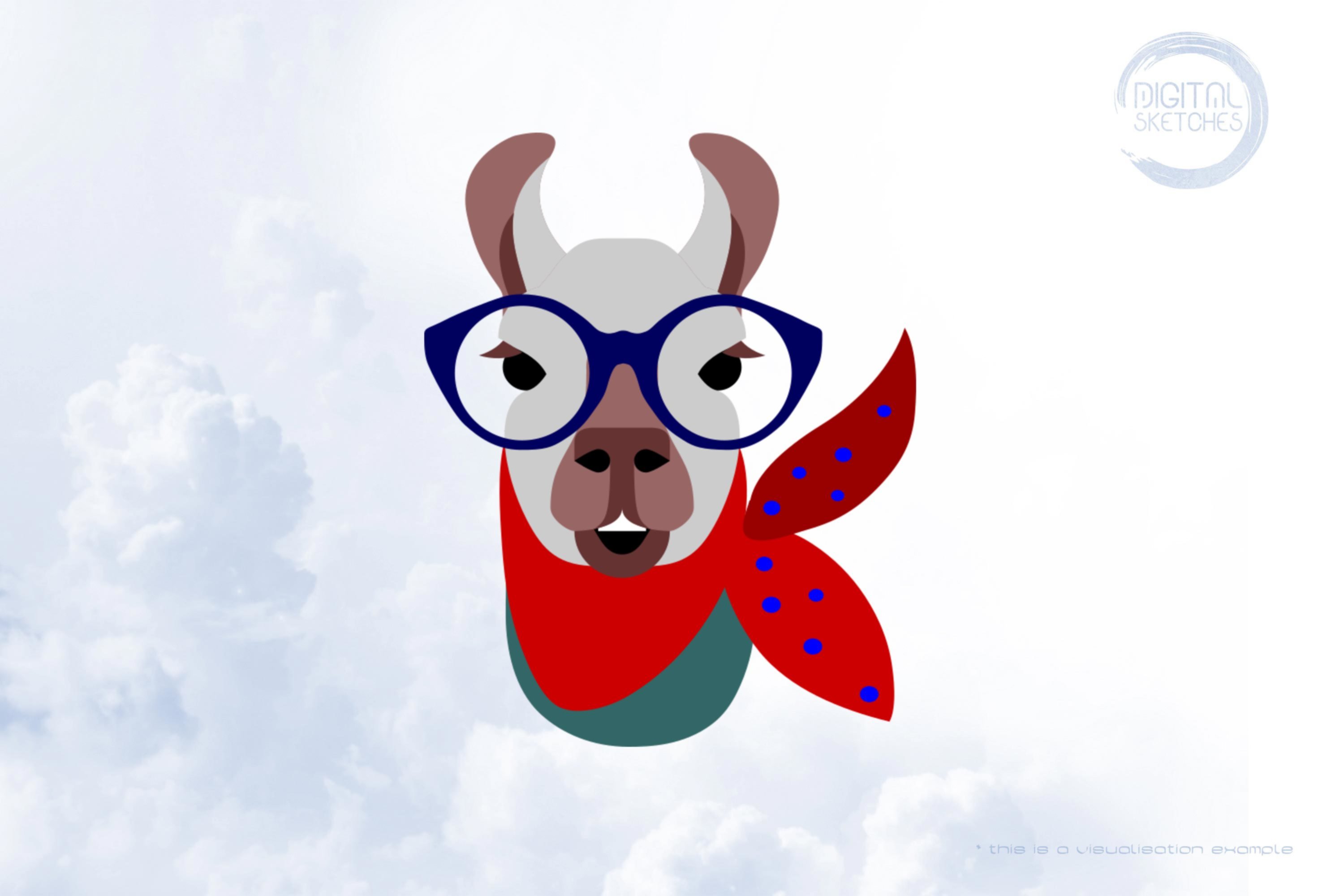 Llama With Glasses