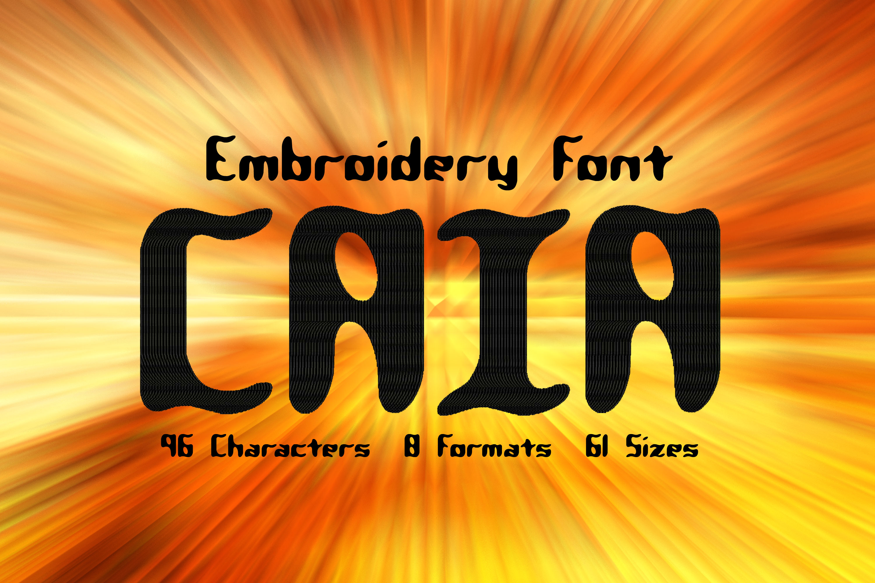 Caia Flame Letter Style