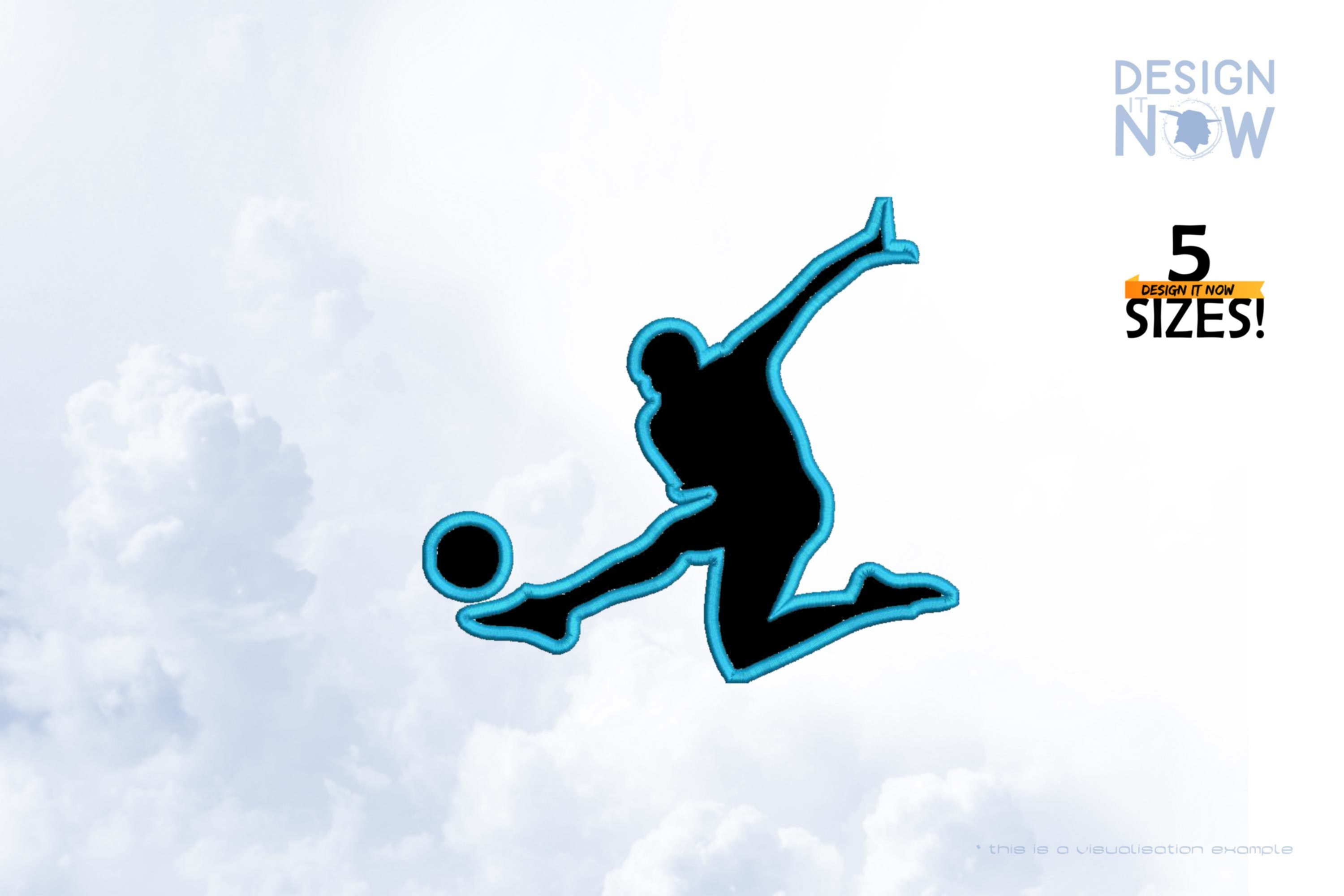 Soccer Player Applique VI