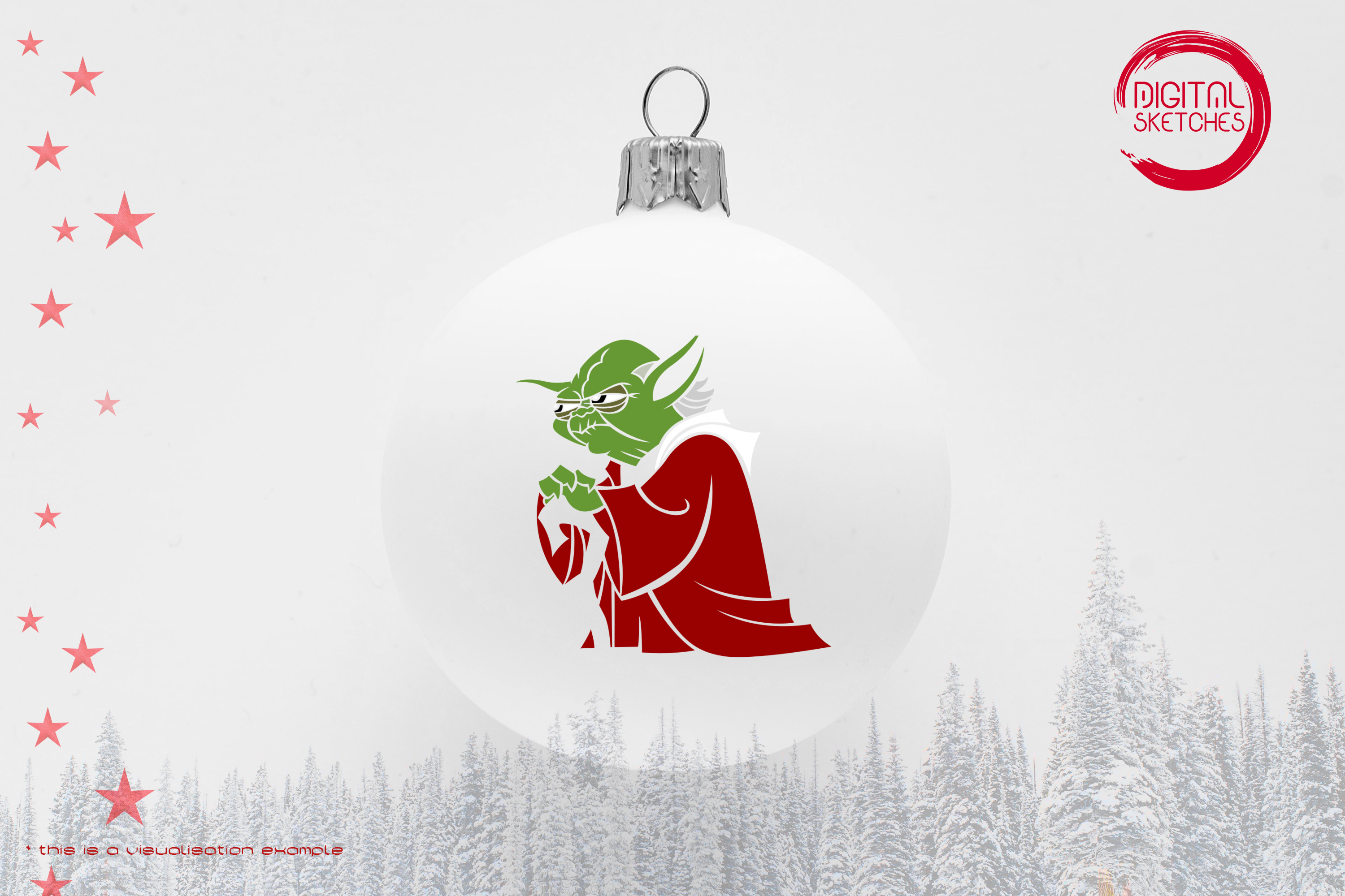 Tribute To Fictional Character Minch Yoda aka Yoda (Xmas)