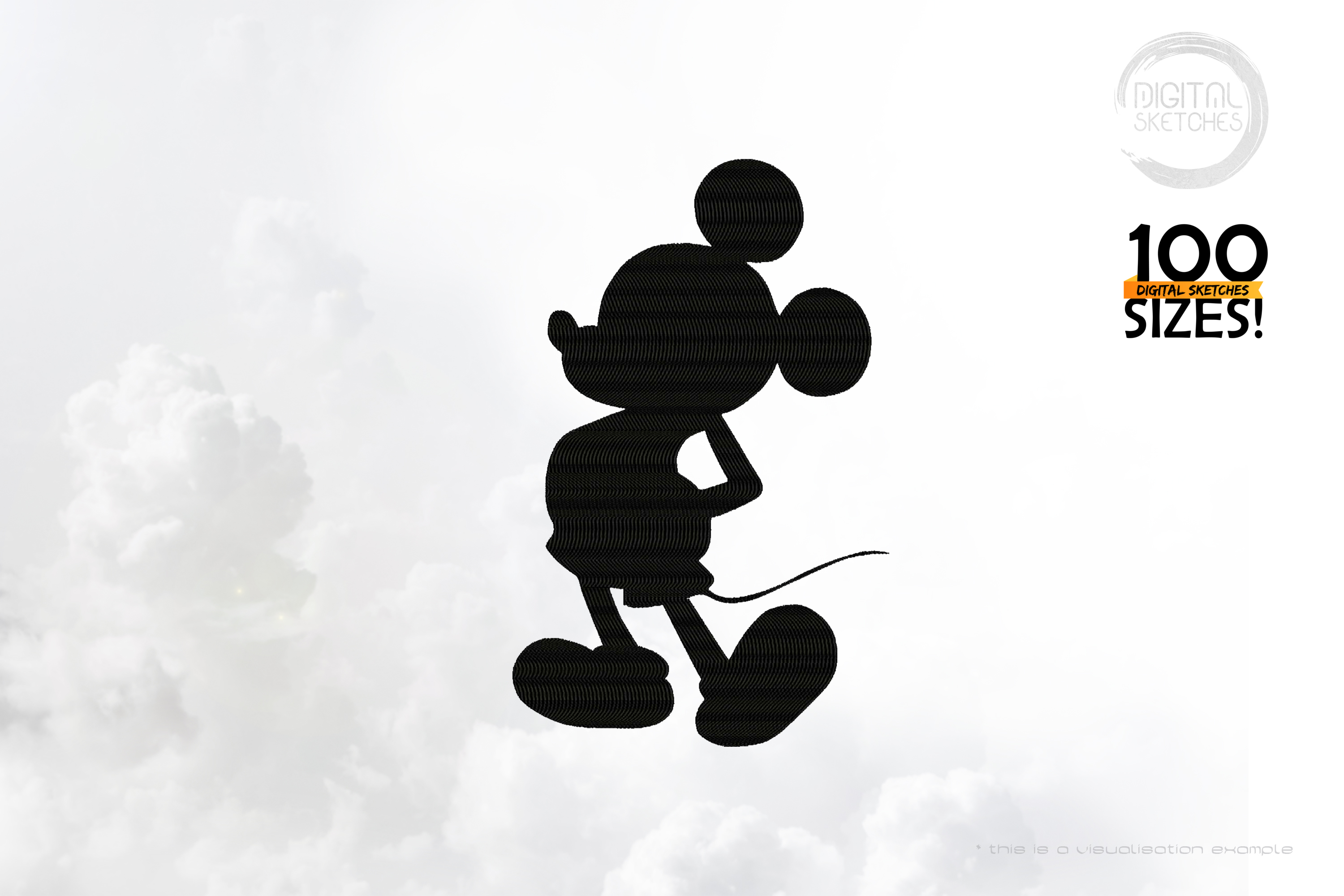 Mouse-Silhouette-Fillstitch