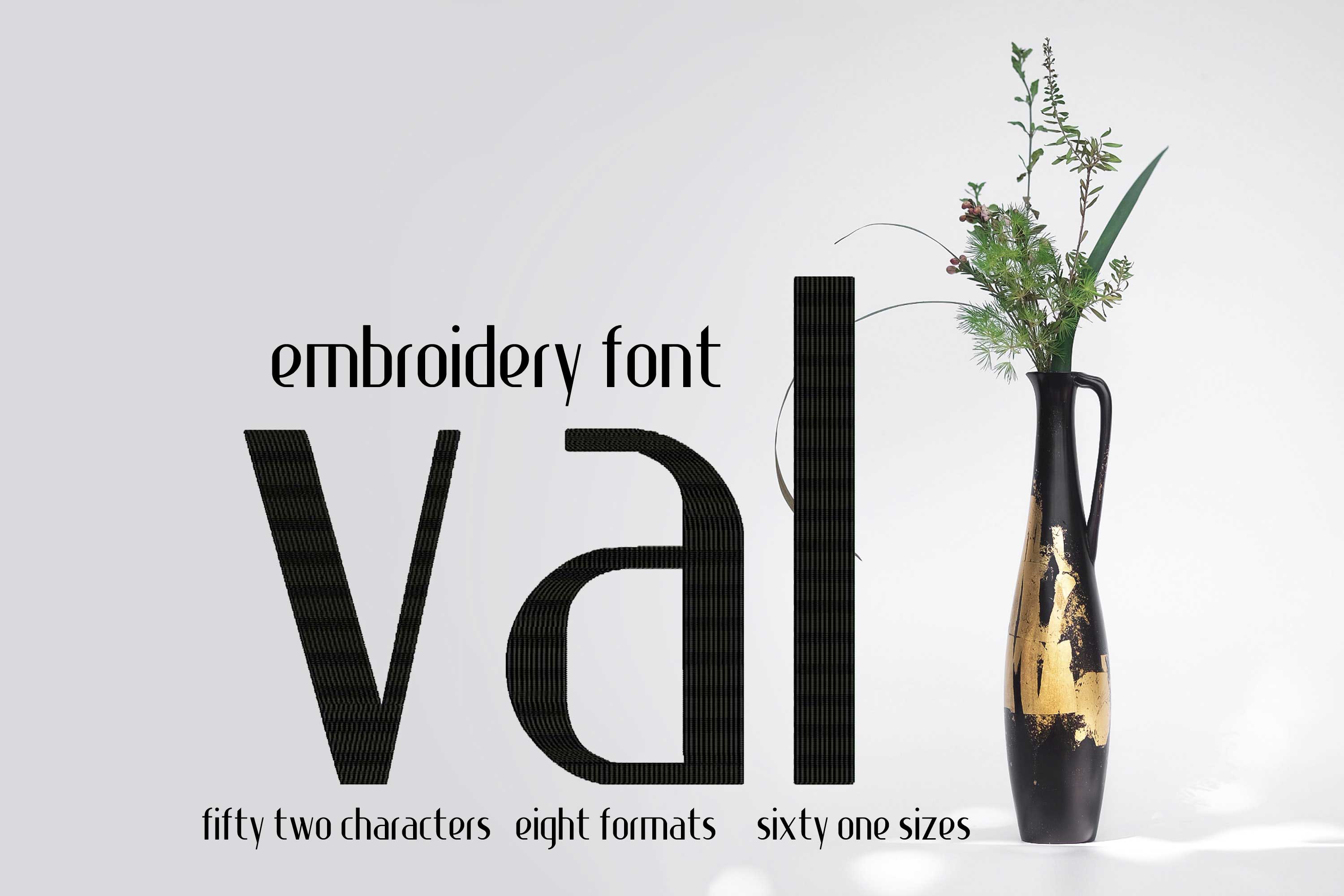 Val Fine Thin Letters Font