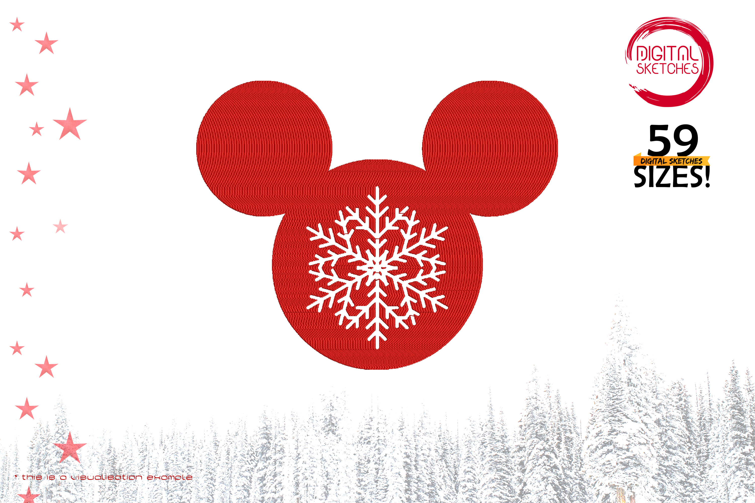 Snowflake Mickey