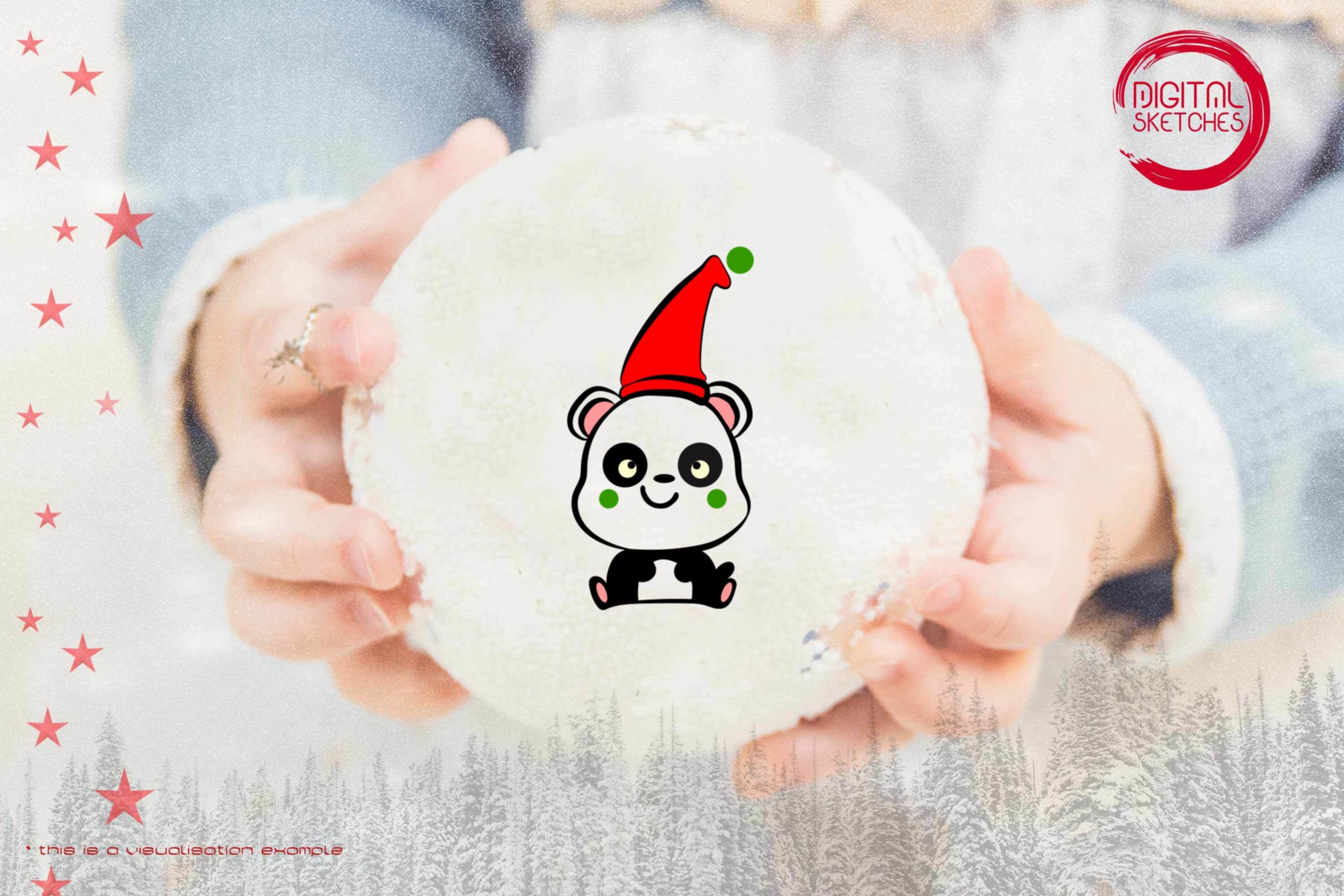 Panda Holiday Elf