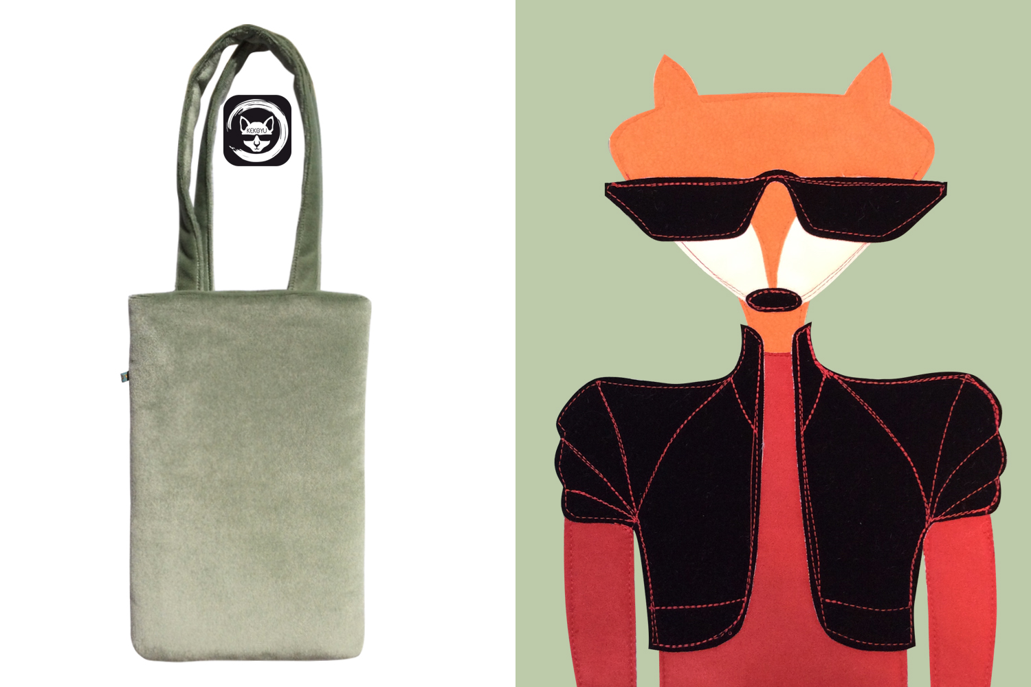 Fox Wool Tote Bag