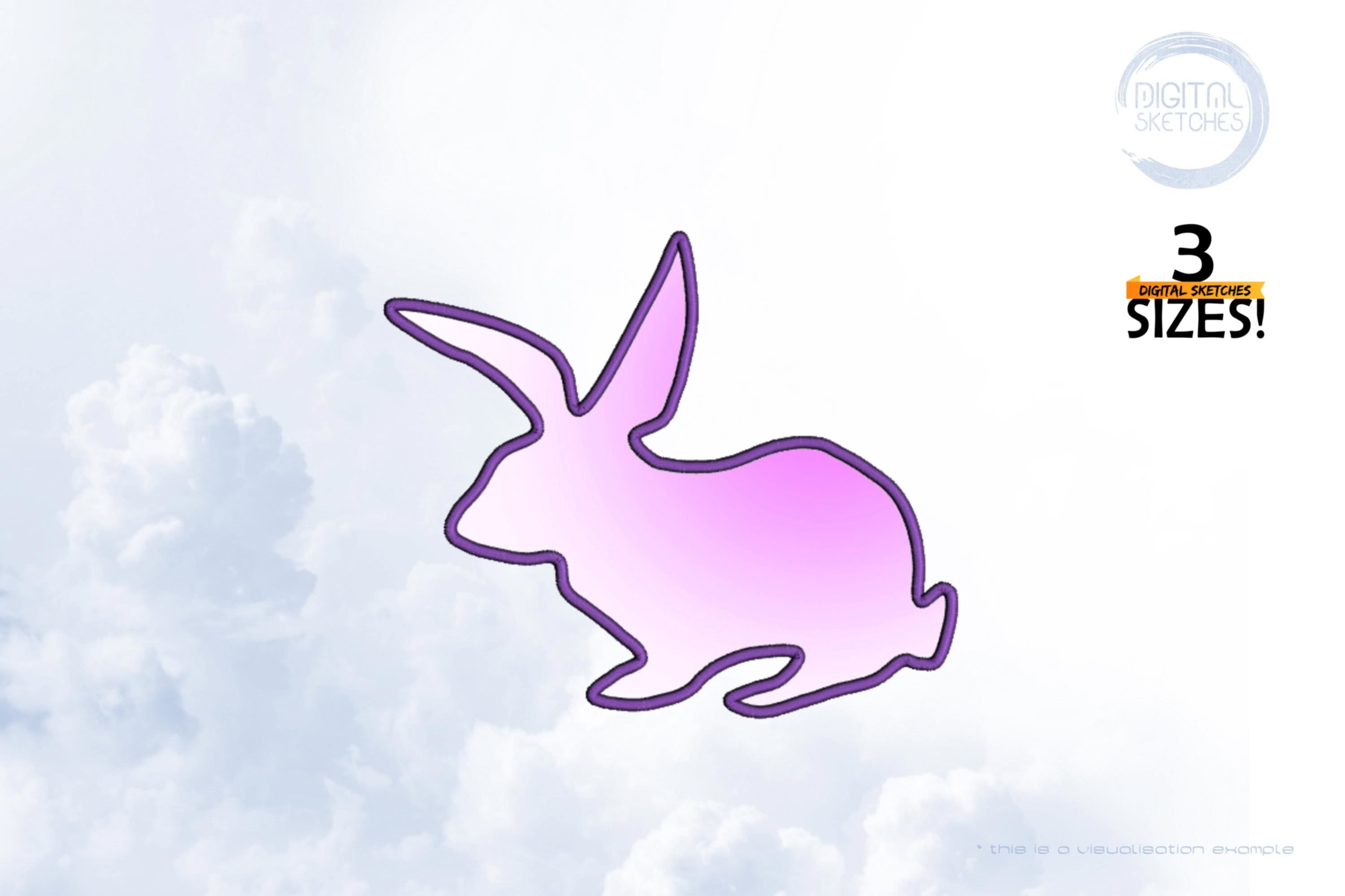 Baby Bunny Applique Design
